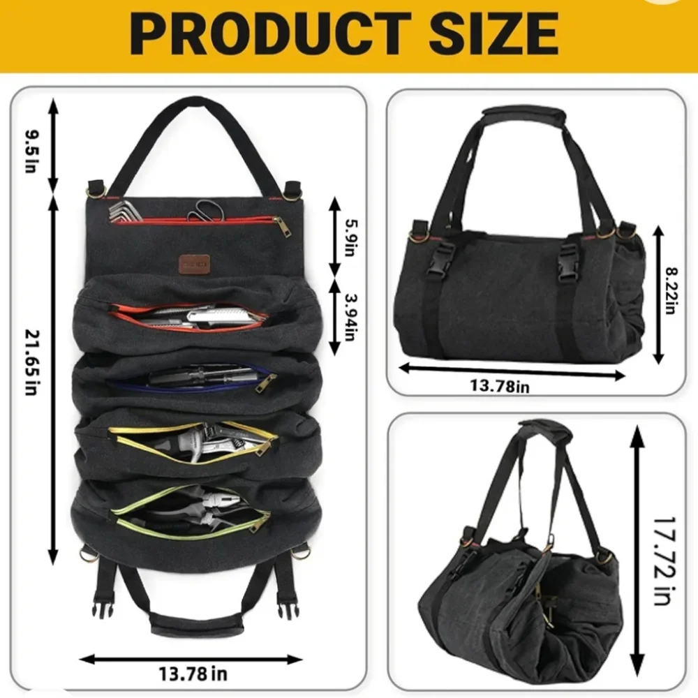 SMRITI Canvas Rolling Multi-purpose tools bag